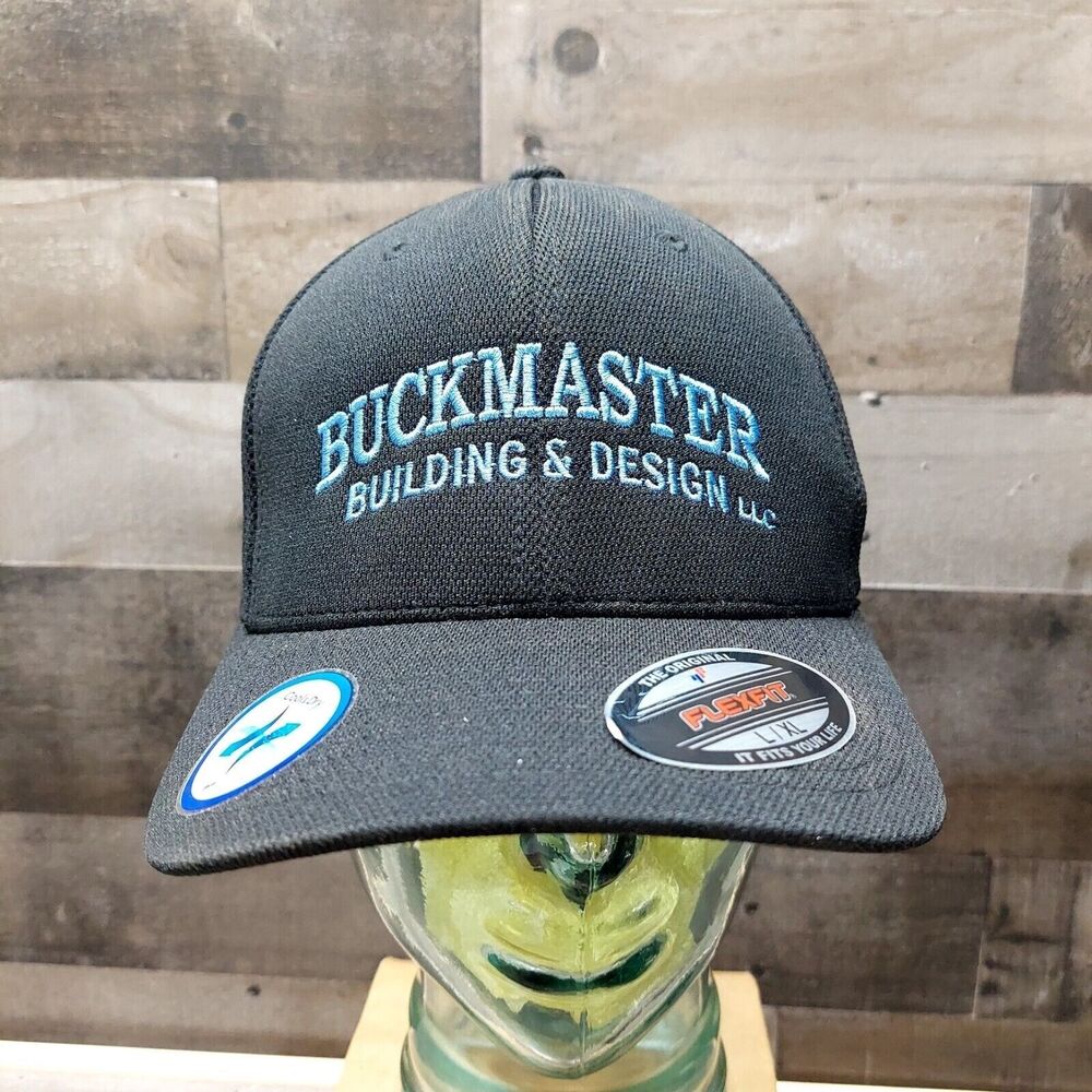Buckmaster Building And Design Black Flex Fit Style Hat Size L-XL